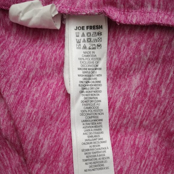 Joe Fresh Active Ladies Size XL Hot Pink Straight Fit Scuba Hoodie - Picture 6 of 11